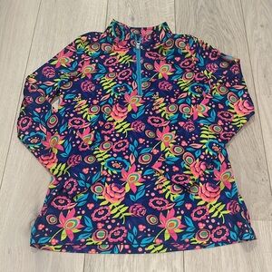 Kids Teen Spyder girls half zip top size  XL 18 . High performance fabric